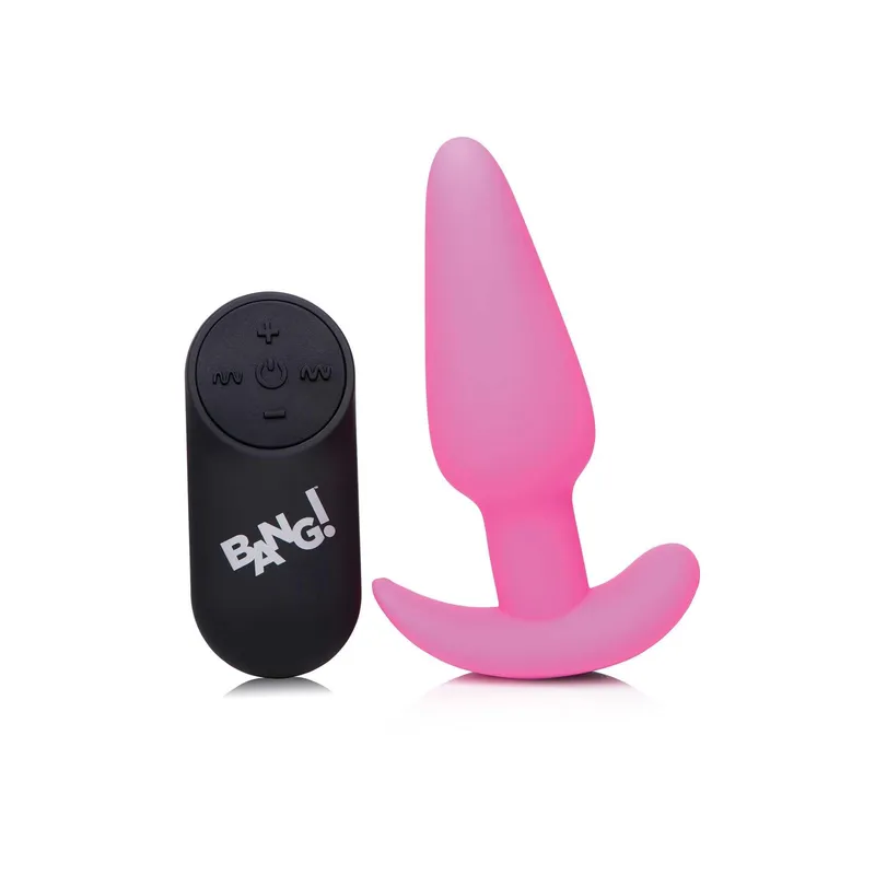 21X Vibrating Silicone Butt Plug - image 1