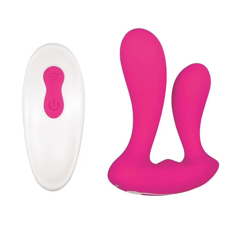 Adam & Eve Dual Entry Vibrator With Remote Control - image 1