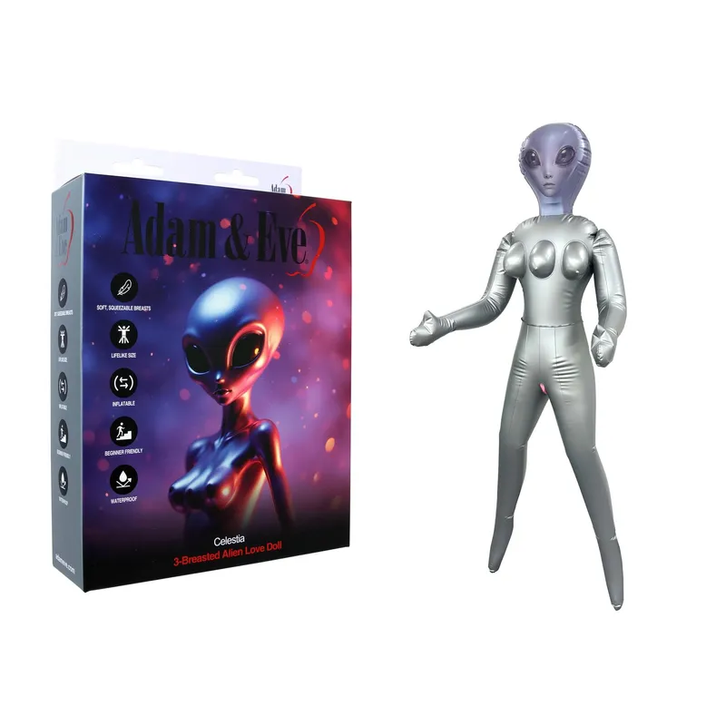 Adam & Eve Celestia 3-Breasted Alien Love Doll - image 1