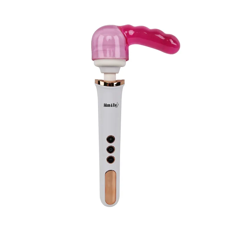 Adam & Eve Magic Massager Rechargeable Rose Gold With Pink Probe Attachment - image 1