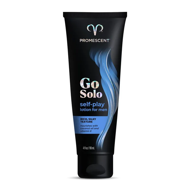 Promescent Go Solo self -play lotions for men front of bottle